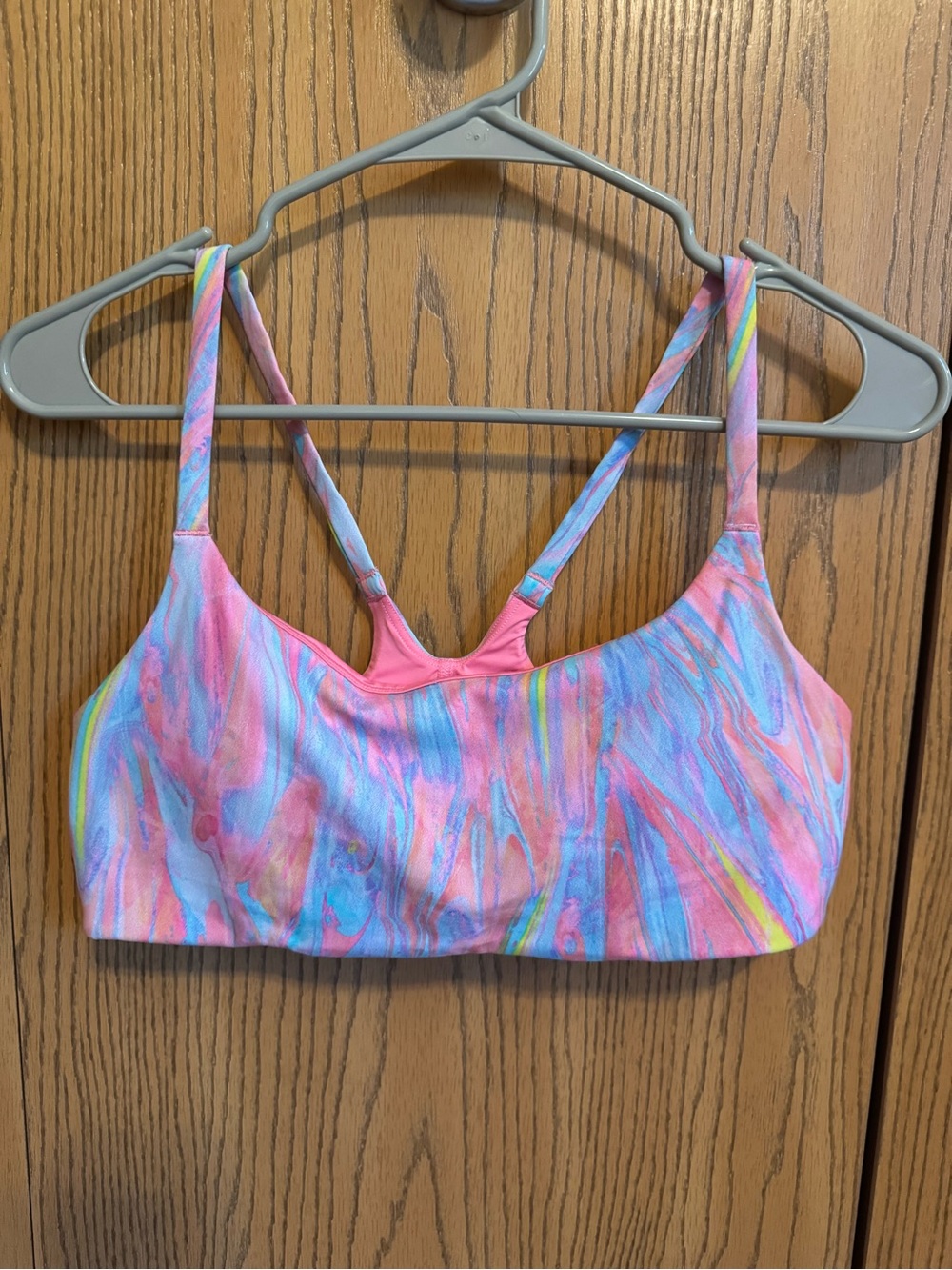 Lululemon Wunder Train Strappy Racer Bra - Prism Marble